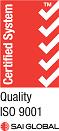 SAI Global Certified System Quality ISO 9001 mark